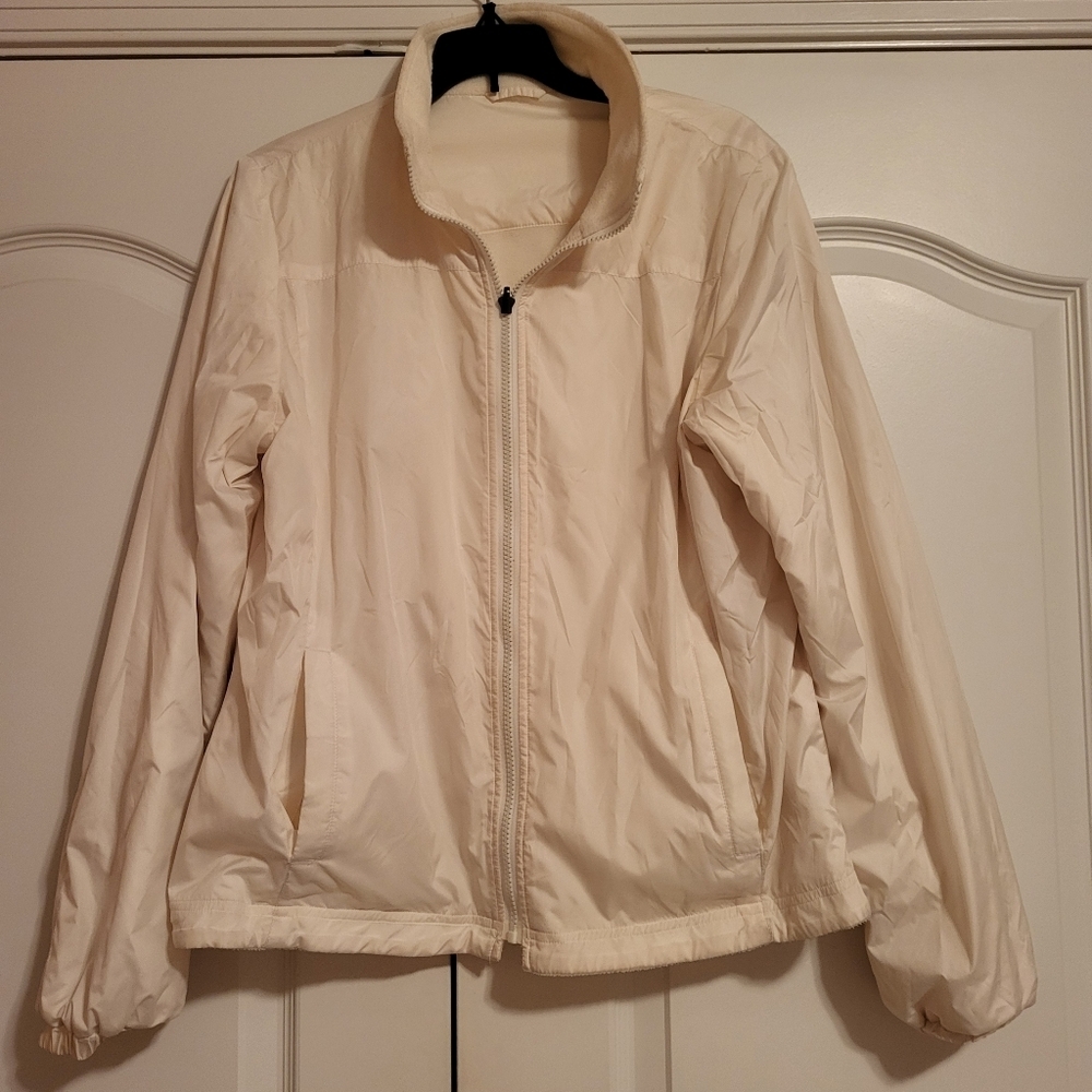 Reversible ivory fleece jacket - Picture 4 of 6
